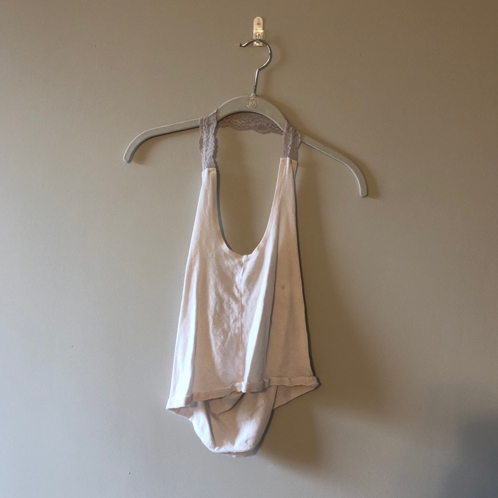 URBAN OUTFITTERS lace halter top with open back